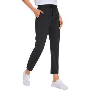 Women's 4-Way Stretch Ankle Golf Pants -‎ 7/8 Dress Work Pants with Pockets